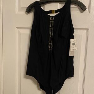 Elegant Black One-Piece Swimsuit